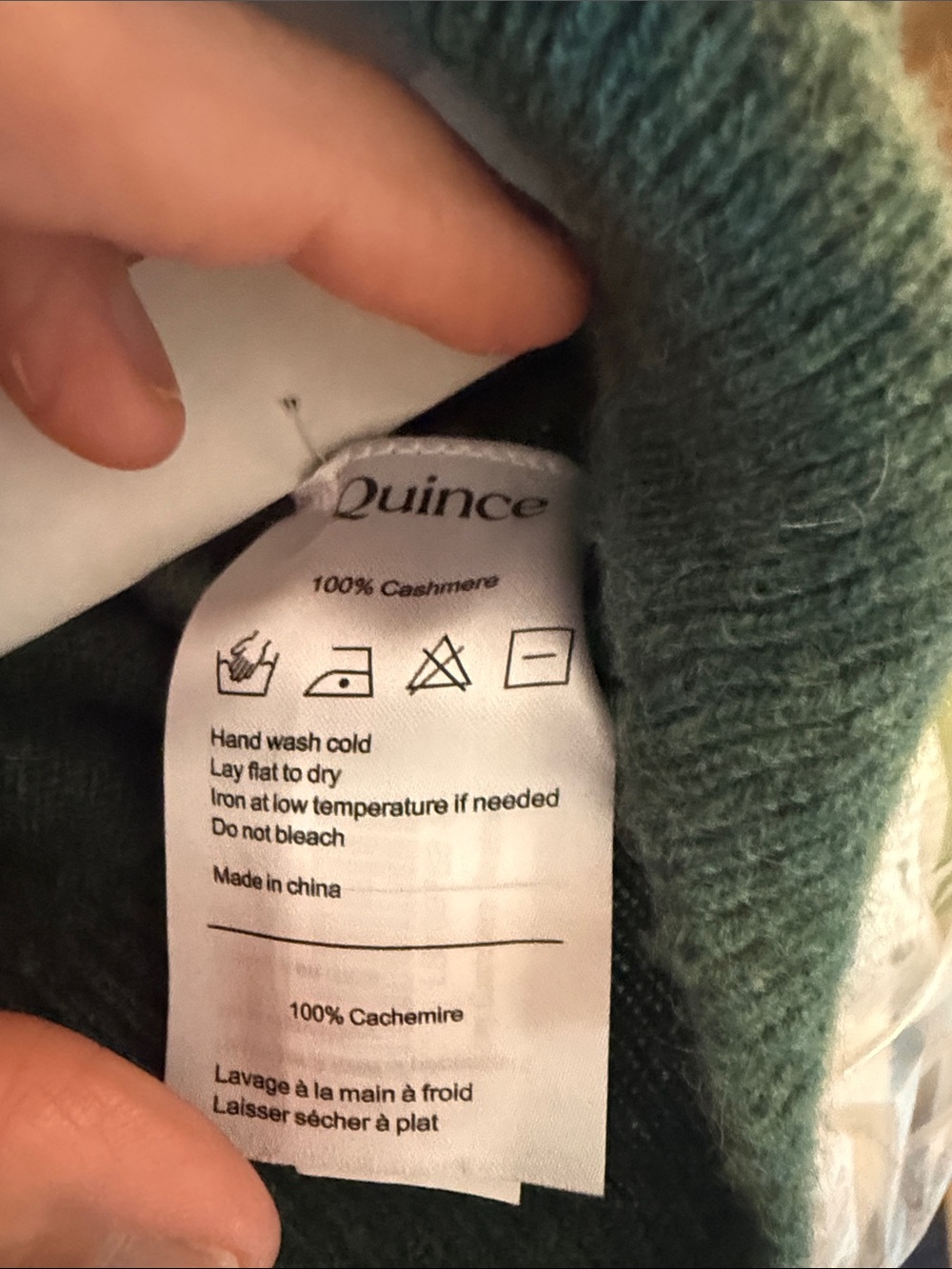 Quince Forest Floor Green Boatneck Cashmere Sweater - Medium (243) - Picture 3 of 10
